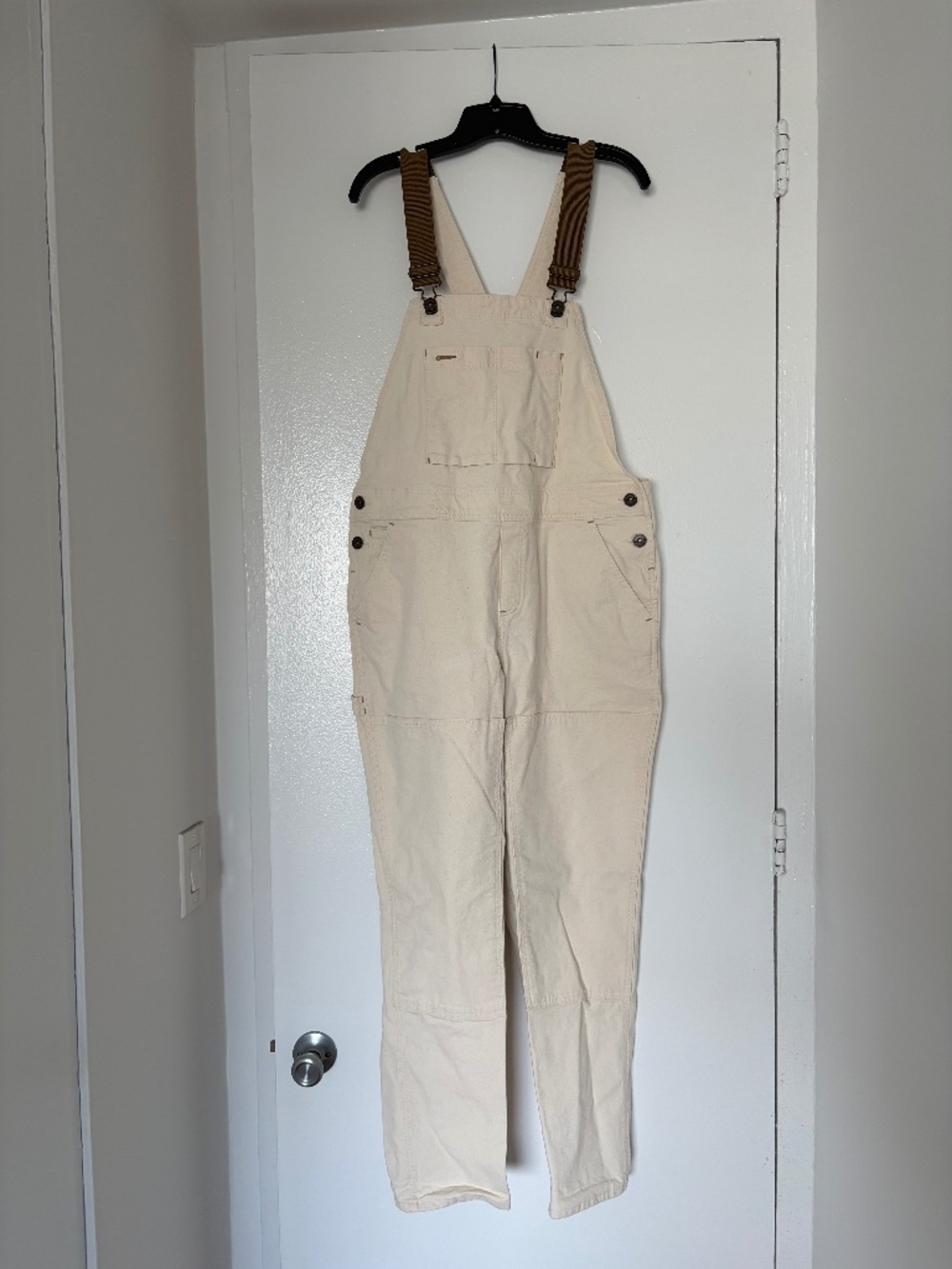 REI Co-op Utility Overalls - Cotton Blend, Double-Knee, Workwear Style in Cream